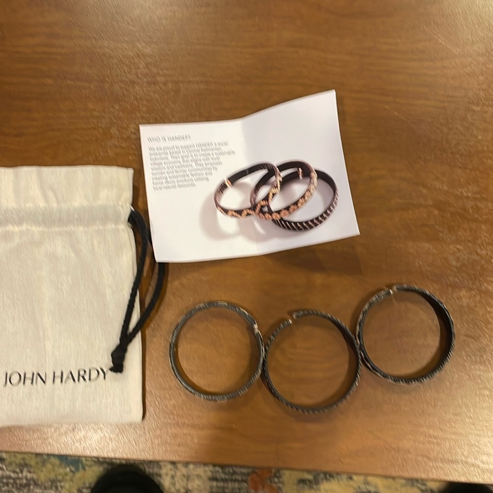 NWOT John Hardy rattan cuff bracelets